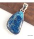 Pendentif Shattuckite authentique d’Arizona forme libre Argent 925