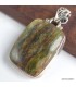 Pendentif Opale verte Impériale argent 925, Véritable pierre naturelle