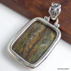 Pendentif Opale Impériale strié - Pendentifs pierres naturelles