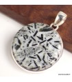 Pendentif Hornblende Véritable – Bijou argent 925 poinçonné