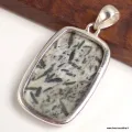 Pendentif Hornblende rectangulaire - Pendentifs pierres naturelles