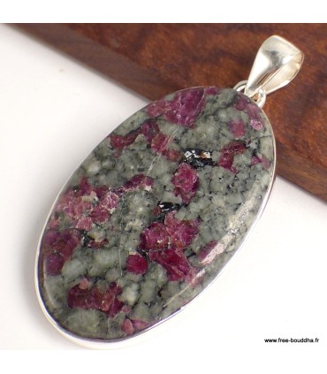 Pendentif Eudialyte Véritable – Bijou argent 925 poinçonné
