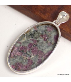 Pendentif Eudialyte Véritable – Bijou argent 925 poinçonné