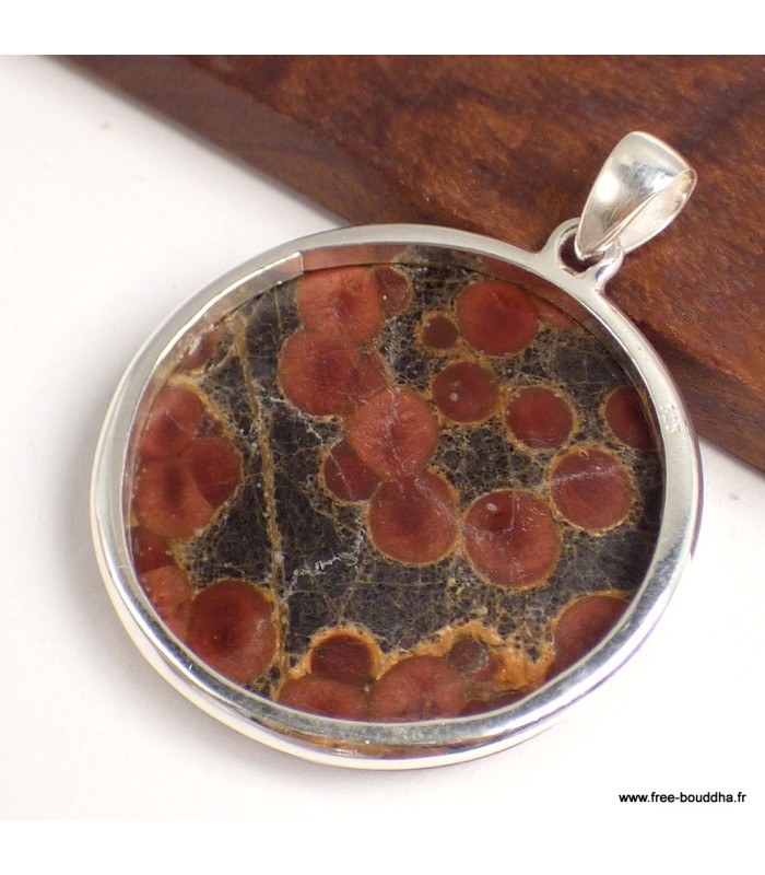 Pendentif Obsidienne Peanut Véritable – Bijou argent 925 poinçonné