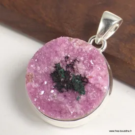 Pendentif Oxyde de Cobalt rond - Pendentifs pierres naturelles