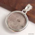 Pendentif Oxyde de Cobalt rond - Pendentifs pierres naturelles
