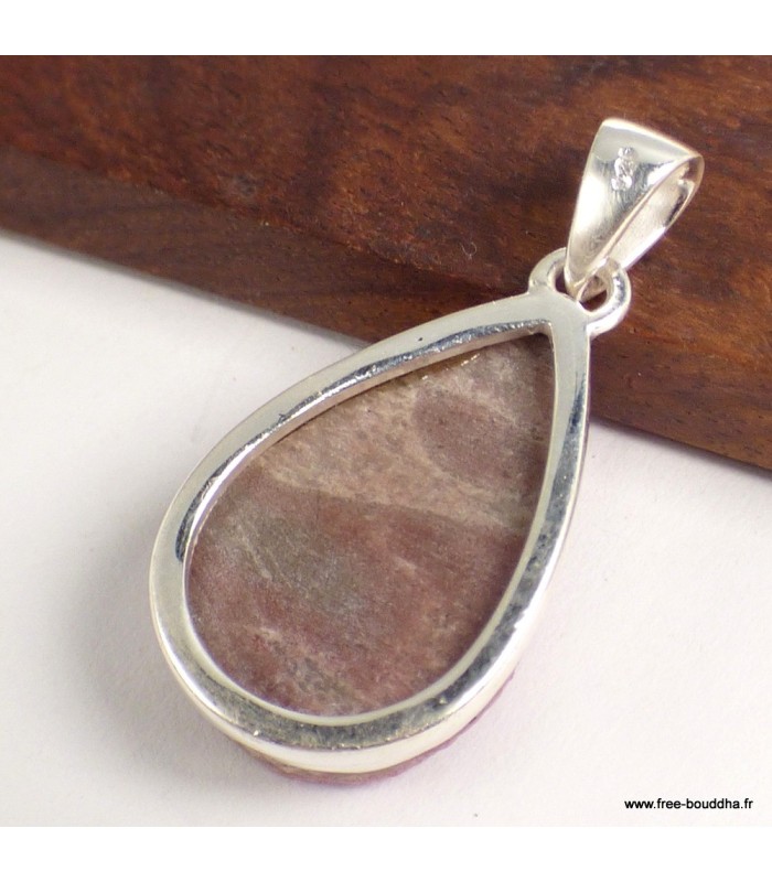 Pendentif Oxyde de Cobalt Authentique – Argent massif 925 