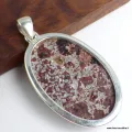 Cristal de Cavansite sur roche-mère - Pendentifs pierres naturelles