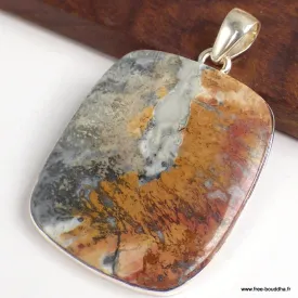 Grand pendentif en Jaspe Maligano - Pendentifs pierres naturelles
