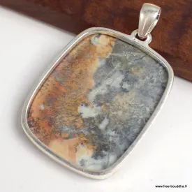 Grand pendentif en Jaspe Maligano - Pendentifs pierres naturelles