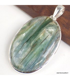 Gros Pendentif Cyanite Mermaid Sirène Argent 925