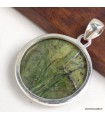Pendentif Opale Impériale ronde pierre naturelle véritable
