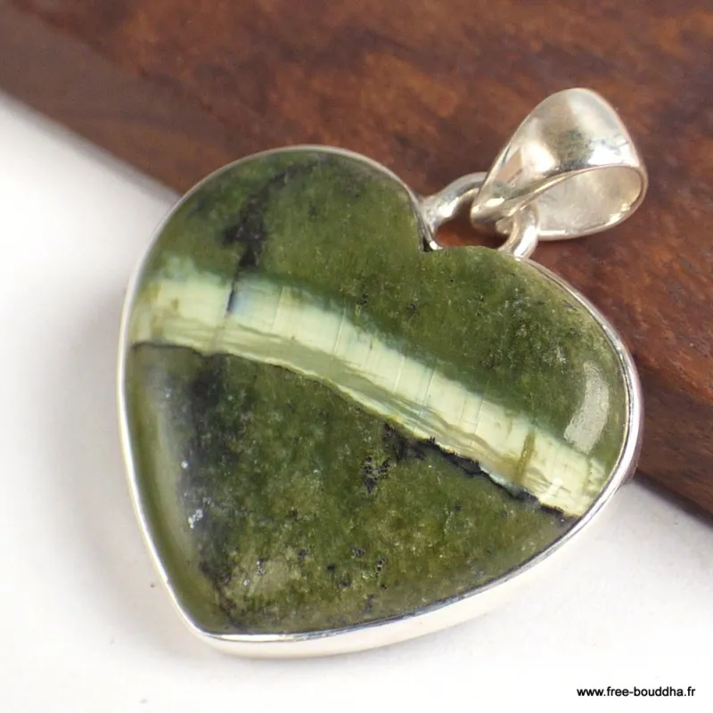 Pendentif coeur en Opale Impériale - Pendentifs pierres naturelles