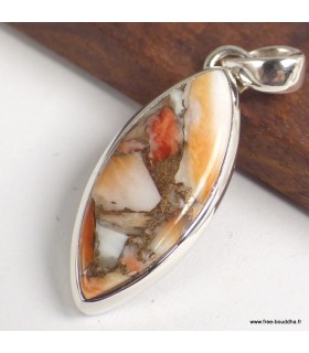 Pendentif Huître épineuse artisanale – Argent 925 certifié