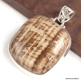 Pendentif Aragonite Candy carré - Pendentifs pierres naturelles