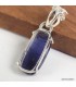 Pendentif Iolite naturelle facettée – Argent 925 certifié