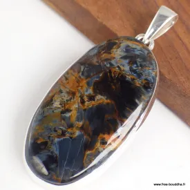Pendentif Pietersite qualité AAA - Argent 925 - Bijoux en Pietersite