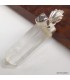 Pendentif Cristal de Roche & Campo del Cielo, argent 925
