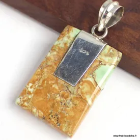 Pendentif en Variscite australienne motif grappe - Bijoux en Variscite