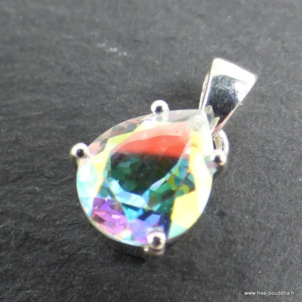 Pendentif Topaze Mercury forme goutte - Bijoux en Topaze Mercury