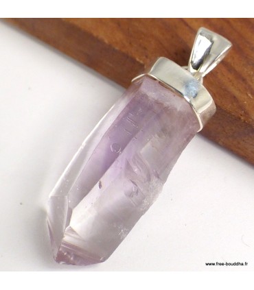 Améthyste Vera Cruz – Pendentif brut réversible en argent 925