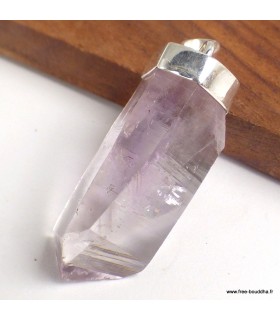 Améthyste Vera Cruz – Pendentif brut réversible en argent 925