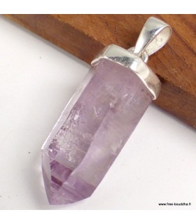 Pendentif Améthyste brute Vera Cruz argent 925 authentique