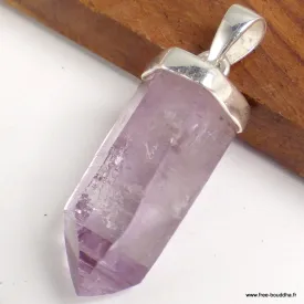Bijou Pendentif en Améthyste naturelle du Mexique - Bijoux en Améthyste de Vera Cruz
