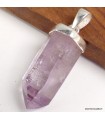 Pendentif Améthyste brute Vera Cruz argent 925 authentique