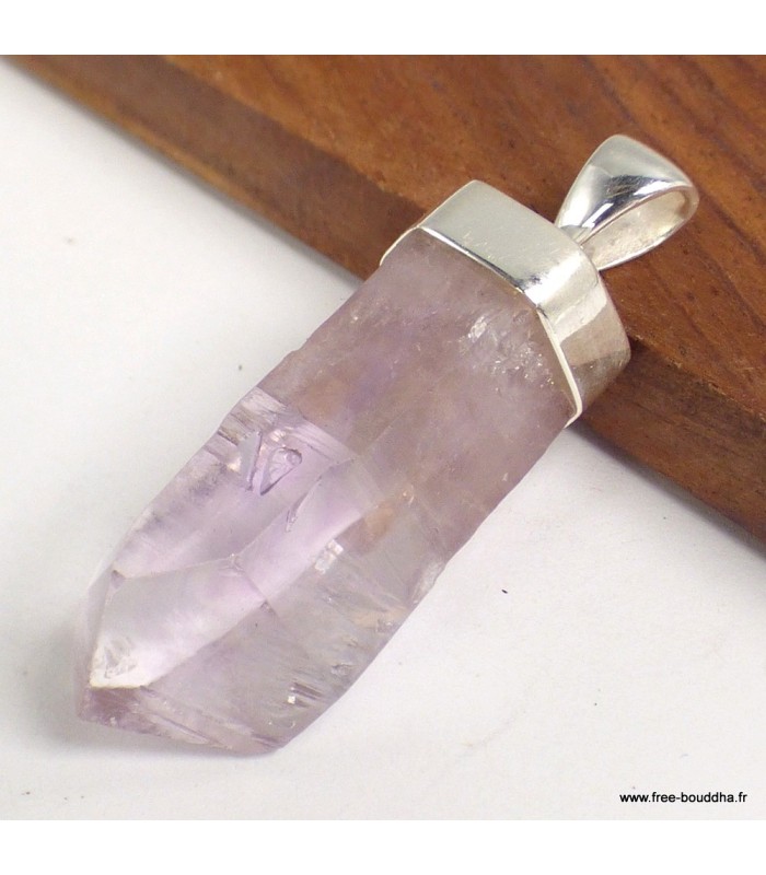 Pendentif Améthyste de Vera Cruz – Argent 925 Bâtonnet