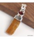 Pendentif Cyanite Orange Grenat marquise argent 925 certifié