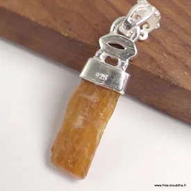 Pendentif Cyanite Orange Grenat marquise - Bijoux en Cyanite