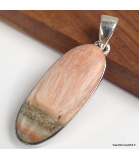 Pendentif Célestobarite véritable argent 925 certifié
