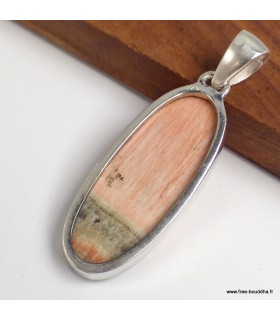 Pendentif Célestobarite véritable argent 925 certifié