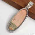 Pendentif Célestobarite long oval - Bijoux en Célestobarite