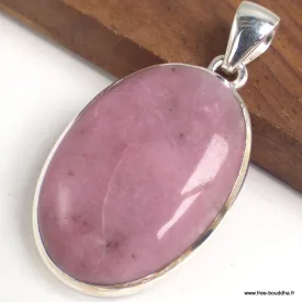Bijou en Pétalite rose pendentif oval - Bijoux en Pétalite