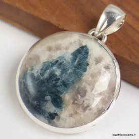 Pendentif Tourmaline indigo forme ronde - Bijoux en Tourmaline Indigo