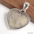Pendentif coeur Tourmaline indigo sur Quartz fumé - Bijoux en Tourmaline Indigo
