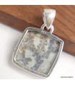 Pendentif Jaspe Maligano Véritable – Bijou argent 925 poinçonné