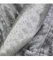 Pashmina en soie gris argent – Étole réversible élégante et intemporelle