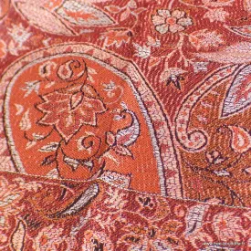 Pashmina en soie authentique rouge bordeau - Etoles en soie naturelle
