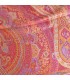 Pashmina en soie authentique rouge framboise – Étole éco-responsable