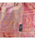 Pashmina en soie authentique rouge framboise – Étole éco-responsable