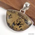 Pendentif Jaspe Pinceau semi-rond - Bijoux en Jaspe