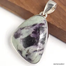 Pendentif asymétrique en Kammererite - Bijoux en Kammererite
