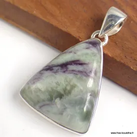 Pendentif triangulaire en Kammererite - Bijoux en Kammererite