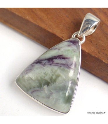 Pendentif Kammererite authentique pierre naturelle argent 925