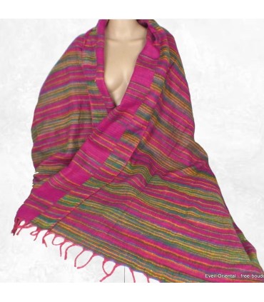 Châle de méditation artisanal du Népal - Oversized