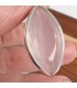 Pendentif Quartz rose facetté marquise argent 925, bijou certifié