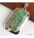 Pendentif Variscite australienne naturelle véritable argent 925